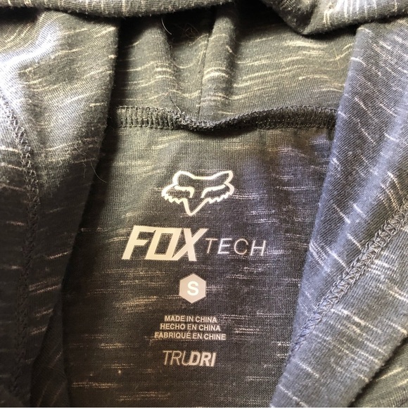Fox Racing Heather Dark Grey Long Sleeve Pull Over Lightweight TruDri Hoodie - Picture 4 of 12